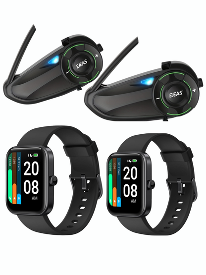 INTERCOMUNICADORES EJEAS Q8 + 2 SMARTWATCH TOTALMEN GRATIS